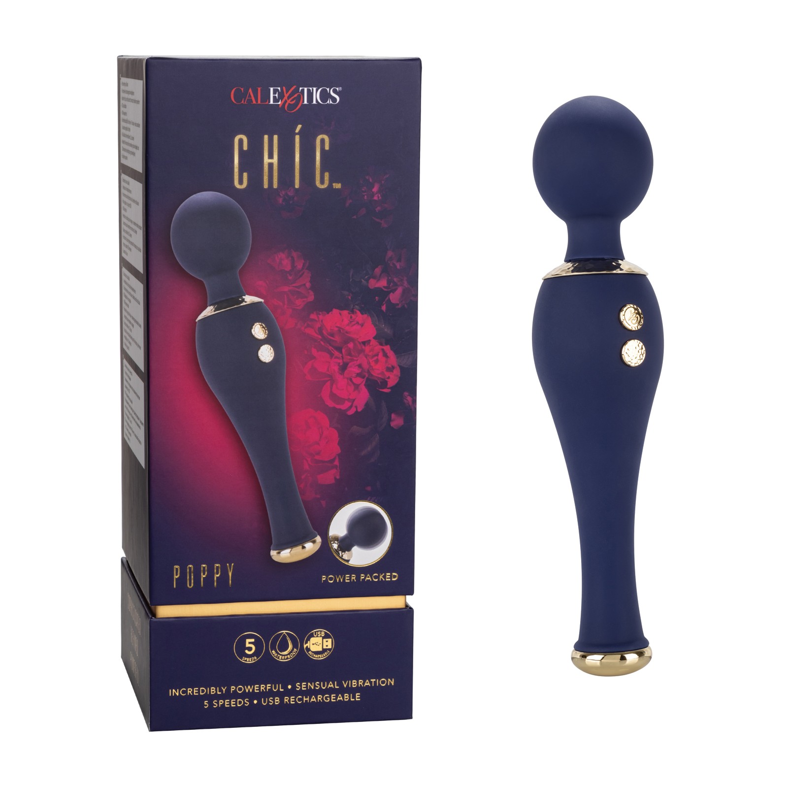 Chic Poppy Massager Blue