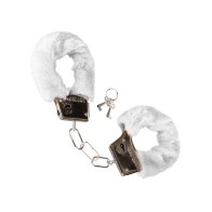 Playful Furry Cuffs - White