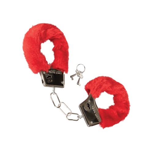 Playful Furry Cuffs Red