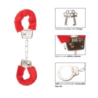 Playful Furry Cuffs Red