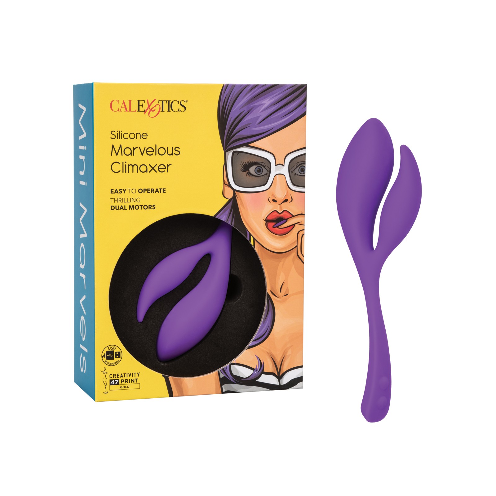 Mini Marvels Silicone Marvelous Climaxer - Purple