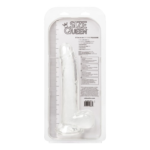 Dildo Size Queen de 8" Transparente