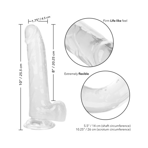 Dildo Size Queen de 8" Transparente