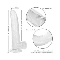 Dildo Size Queen de 8" Transparente