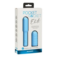 Mini-Vibrador Pocket Rocket Elite con Manga Removible