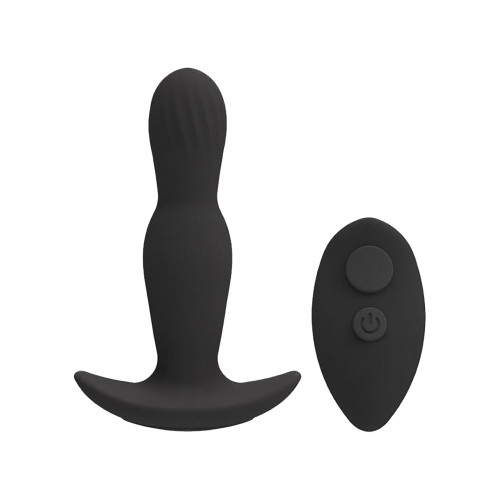 Plug Anal Expandible Silicona Recargable A-Play con Control Remoto - Negro