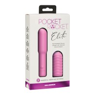 Pocket Rocket Elite Rechargeable Massager - Pink