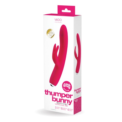 VeDO Thumper Bunny Rechargeable Dual Vibe - Pretty in Pink