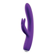 Vibrador Doble Recargable VeDO Thumper Bunny - Púrpura Oscuro