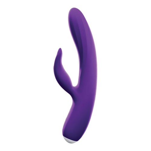 Vibrador Doble Recargable VeDO Thumper Bunny - Púrpura Oscuro