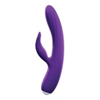 Vibrador Doble Recargable VeDO Thumper Bunny - Púrpura Oscuro