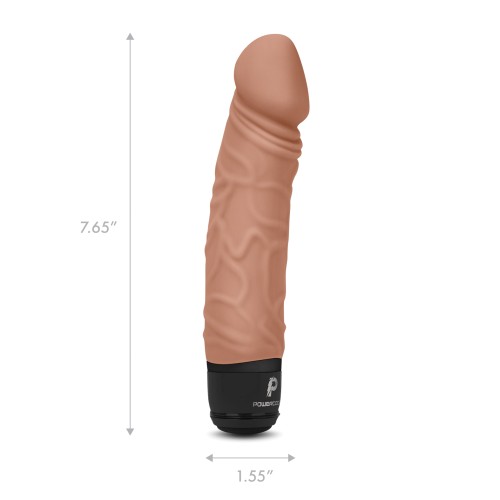 Powercocks 6.5" Realistic Vibrator for Anal Play