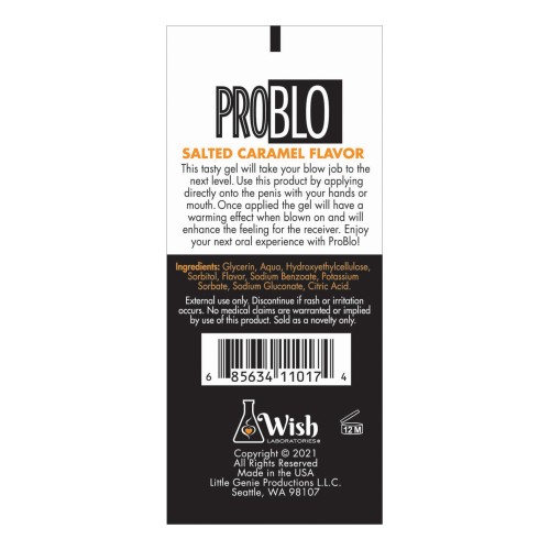 Pro Blo Oral Pleasure Gel Salted Caramel