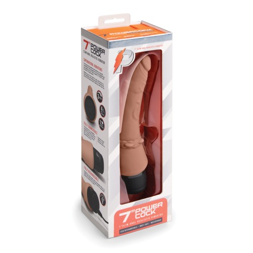 Powercocks 7" Slim Realistic Vibrator