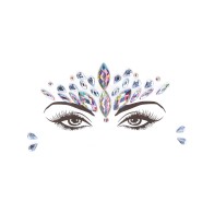 Dazzling Crowned Face Bling Sticker for Glamorous Looks