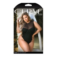 Curve Raven High Neck Bodysuit for Plus Sizes