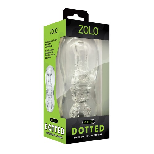 ZOLO Gripz Dotted Stroker - Transparente