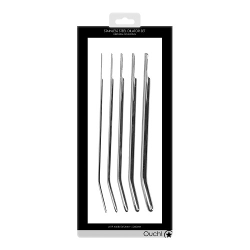 Ouch Urethral Sounding Metal Dilator Set