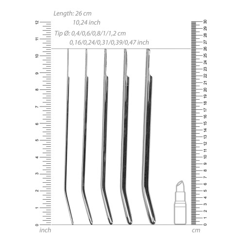 Ouch Urethral Sounding Metal Dilator Set