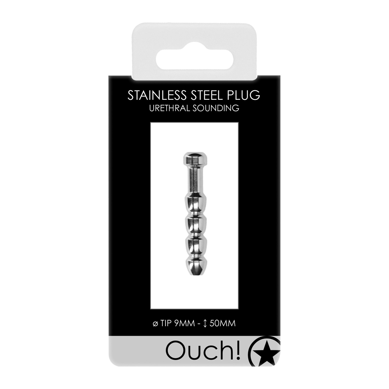 Shots Ouch 9mm Urethral Sounding Metal Plug