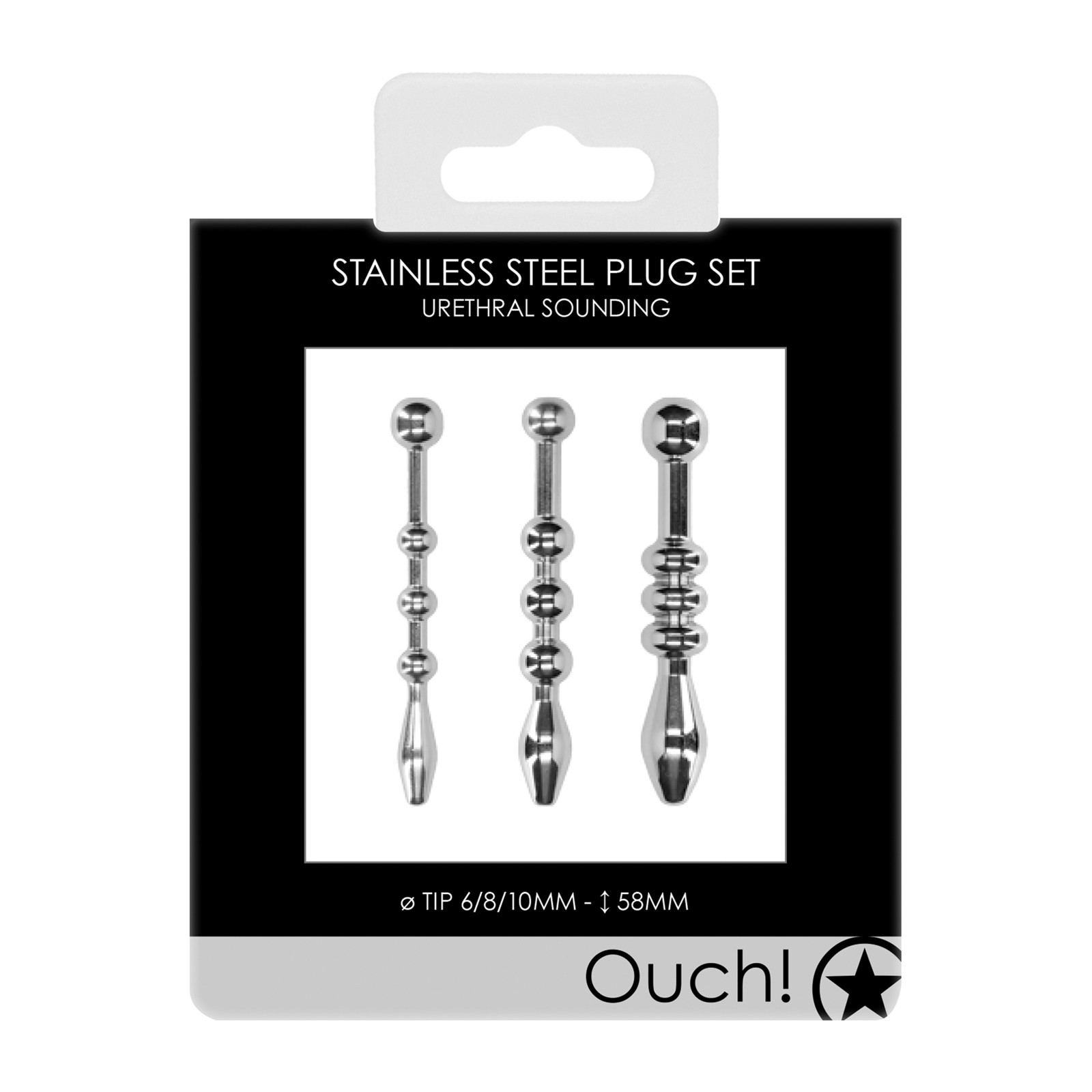 Urethral Sounding Metal Plug Set for Unique Exploration