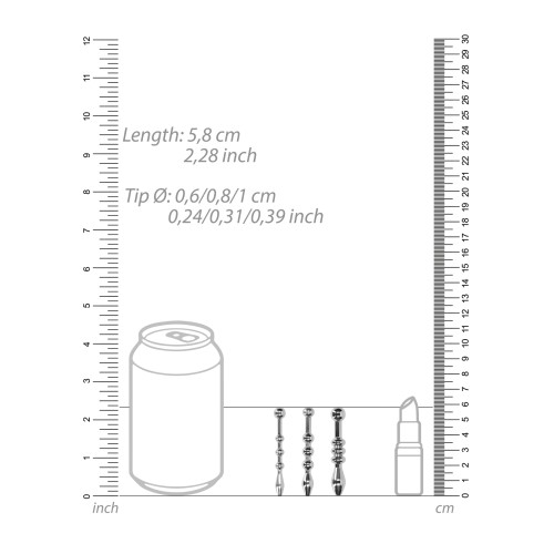 Set de Tapones de Sondeo Uretral de Metal para Exploración Única