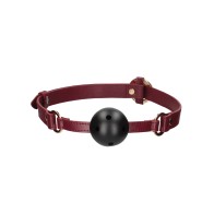 Shots Ouch Halo Breathable Ball Gag Burgundy