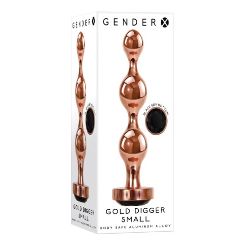 Gender X Gold Digger Small Plug - Rose Gold and Black