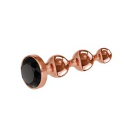 Gender X Gold Digger Small Plug - Rose Gold and Black