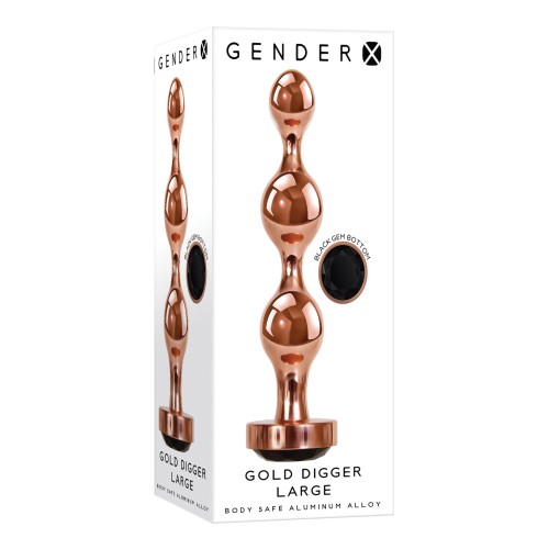 Gold Digger Large Metal Plug for Enhanced Pleasure