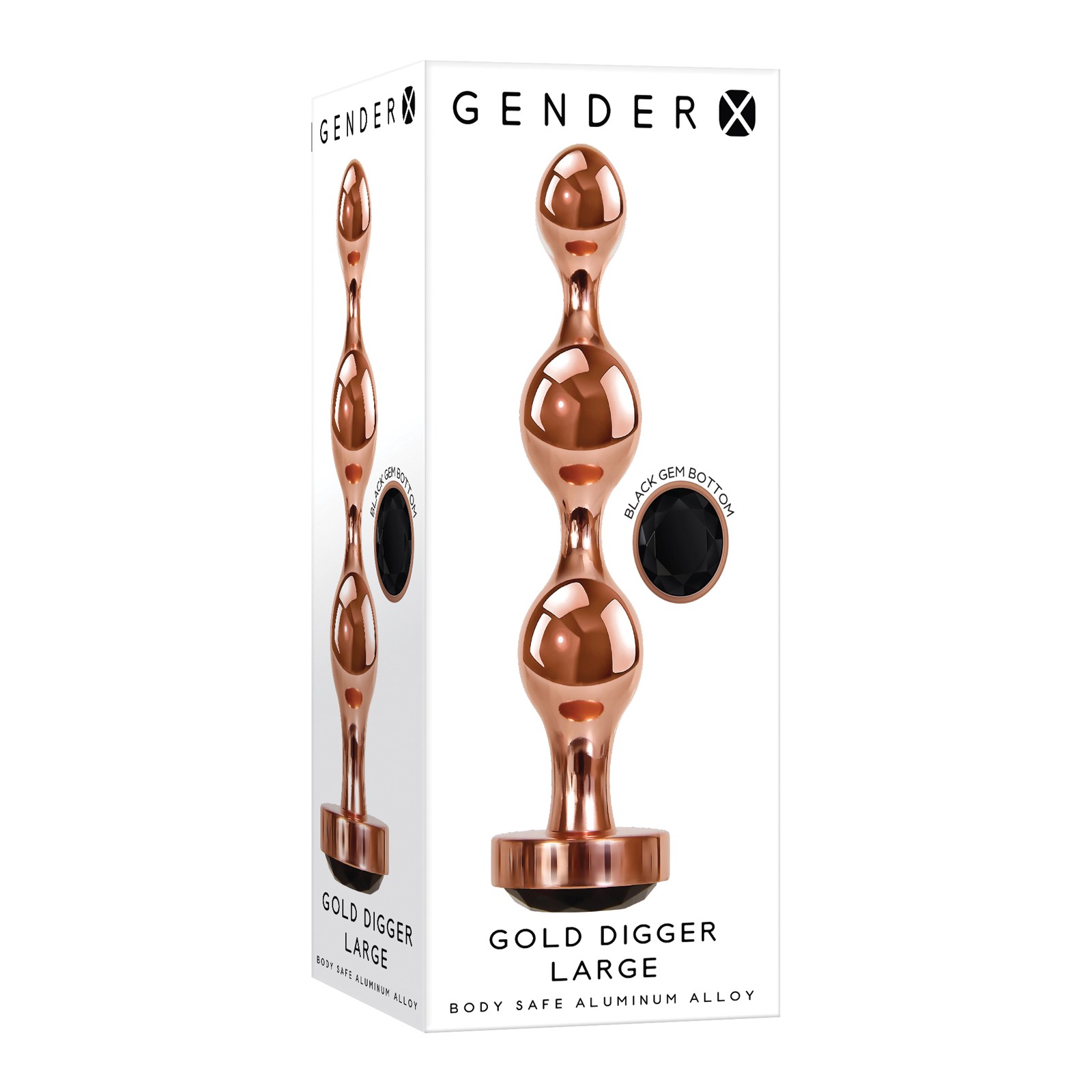 Gold Digger Large Metal Plug for Enhanced Pleasure