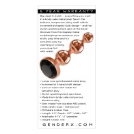 Gold Digger Large Metal Plug for Enhanced Pleasure