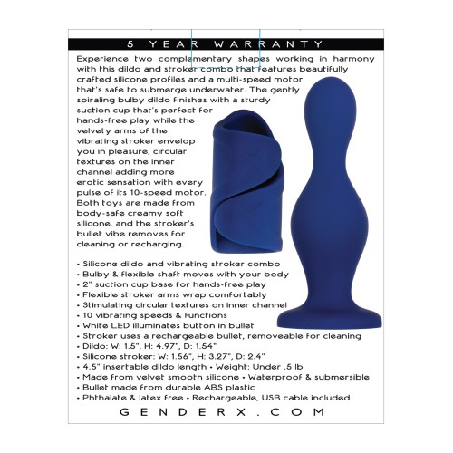 Gender X In's & Out's Vibrator Duo Blue