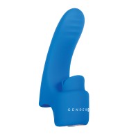 Gender X Flick It - Vibrador de Dedo Azul