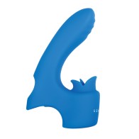 Gender X Flick It - Vibrador de Dedo Azul