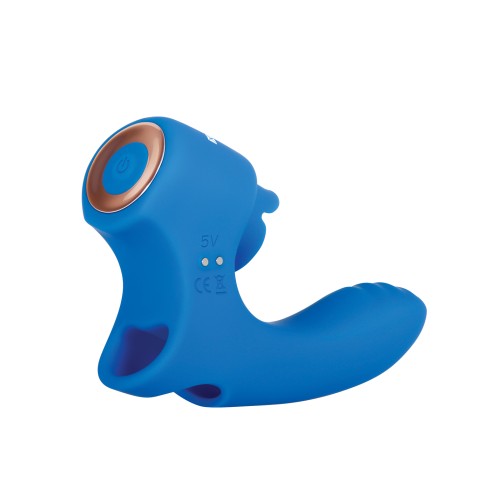 Gender X Flick It - Vibrador de Dedo Azul