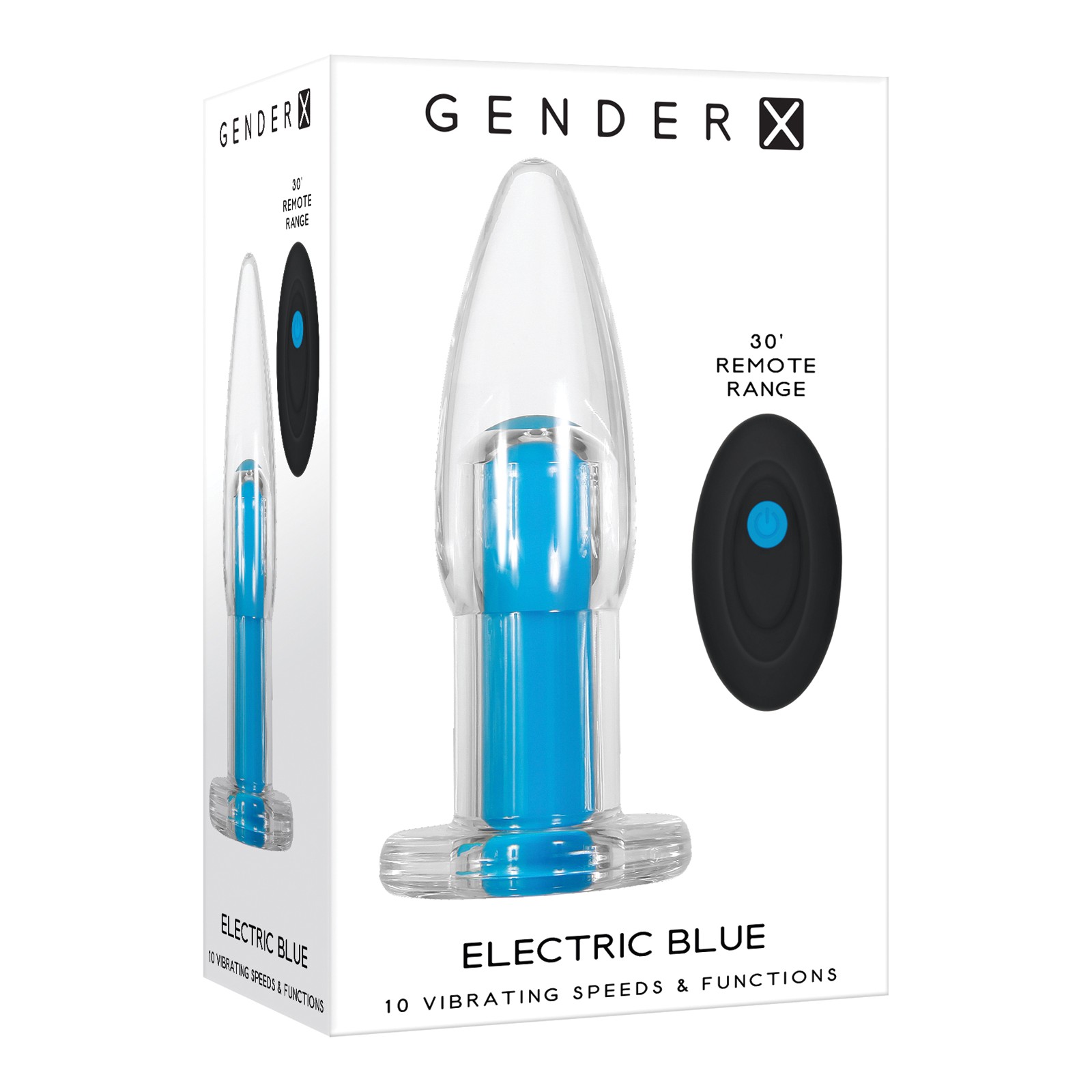 Gender X Electric Blue Vibrator Remote Control