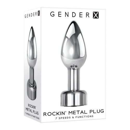 Gender X Rockin Metal Plug - Chrome