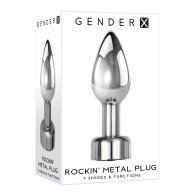 Gender X Rockin Metal Plug - Chrome