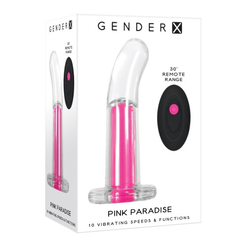 Vibrador Gender X Pink Paradise - Transparente/Rosa