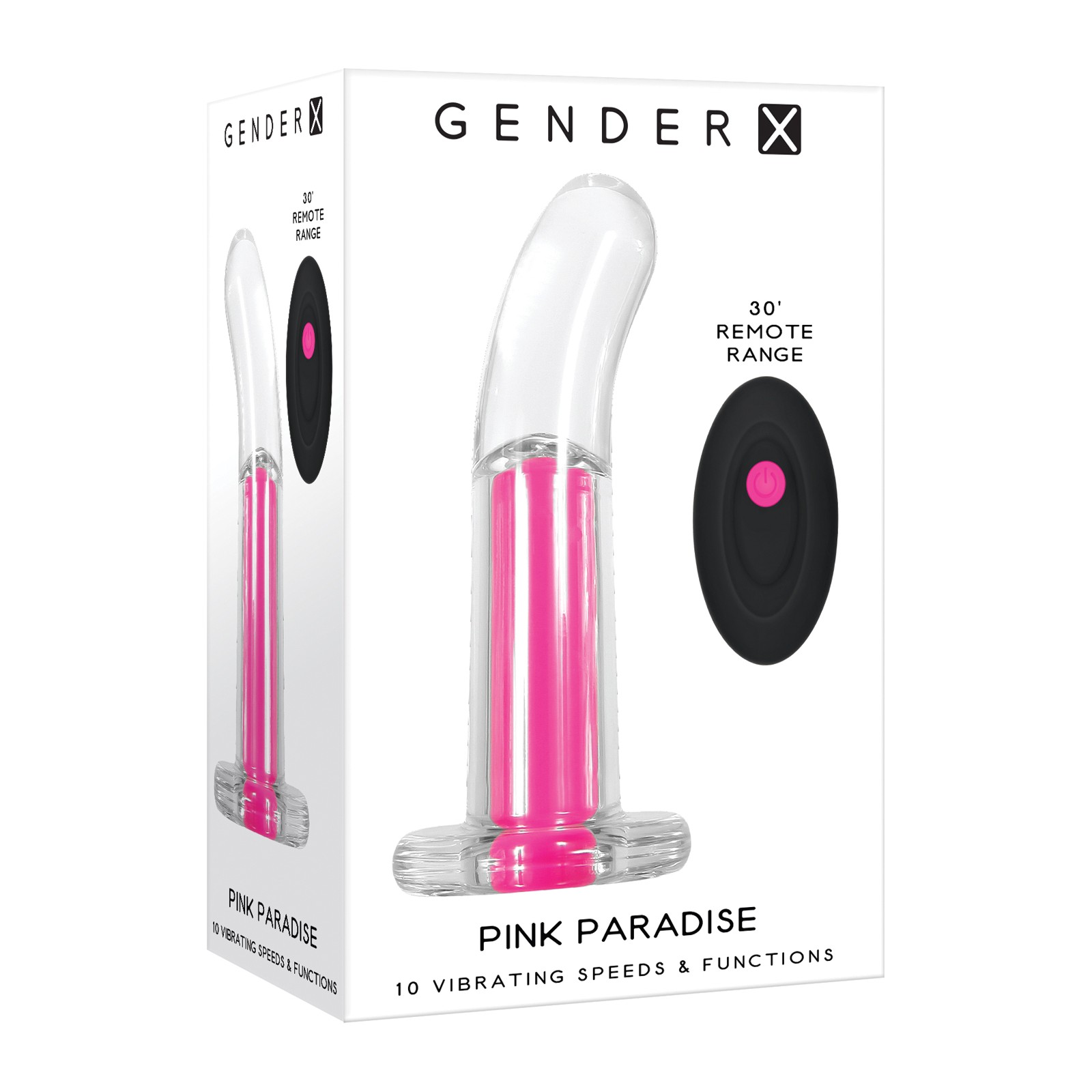 Vibrador Gender X Pink Paradise - Transparente/Rosa