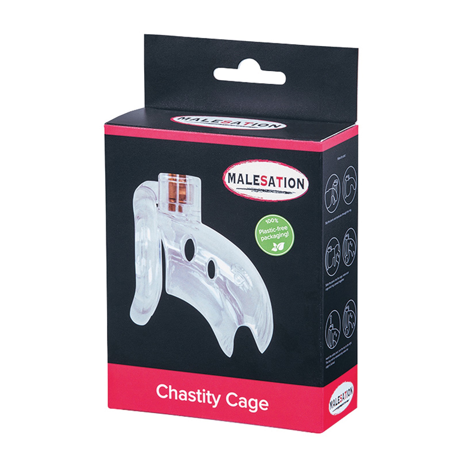 MALESATION Clear Chastity Cage Buy Online