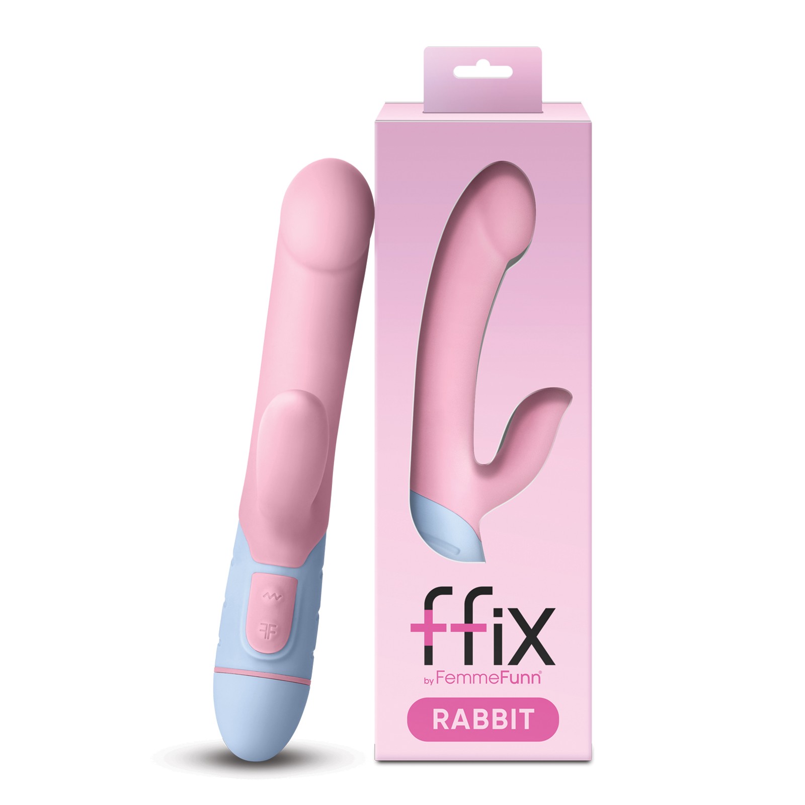 Femme Funn Ffix Rabbit Vibrator Pink Blue