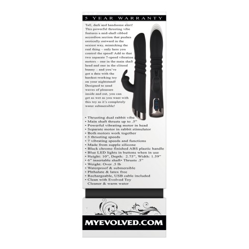 Vibrador Dual con Movimiento Evolved Rapid Rabbit para Placer