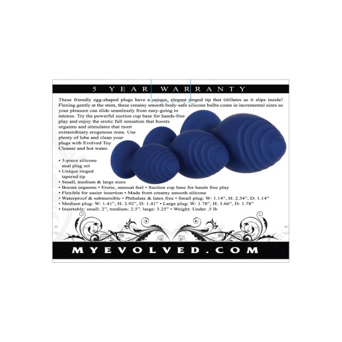 Evolved Silicone Anal Plug Set