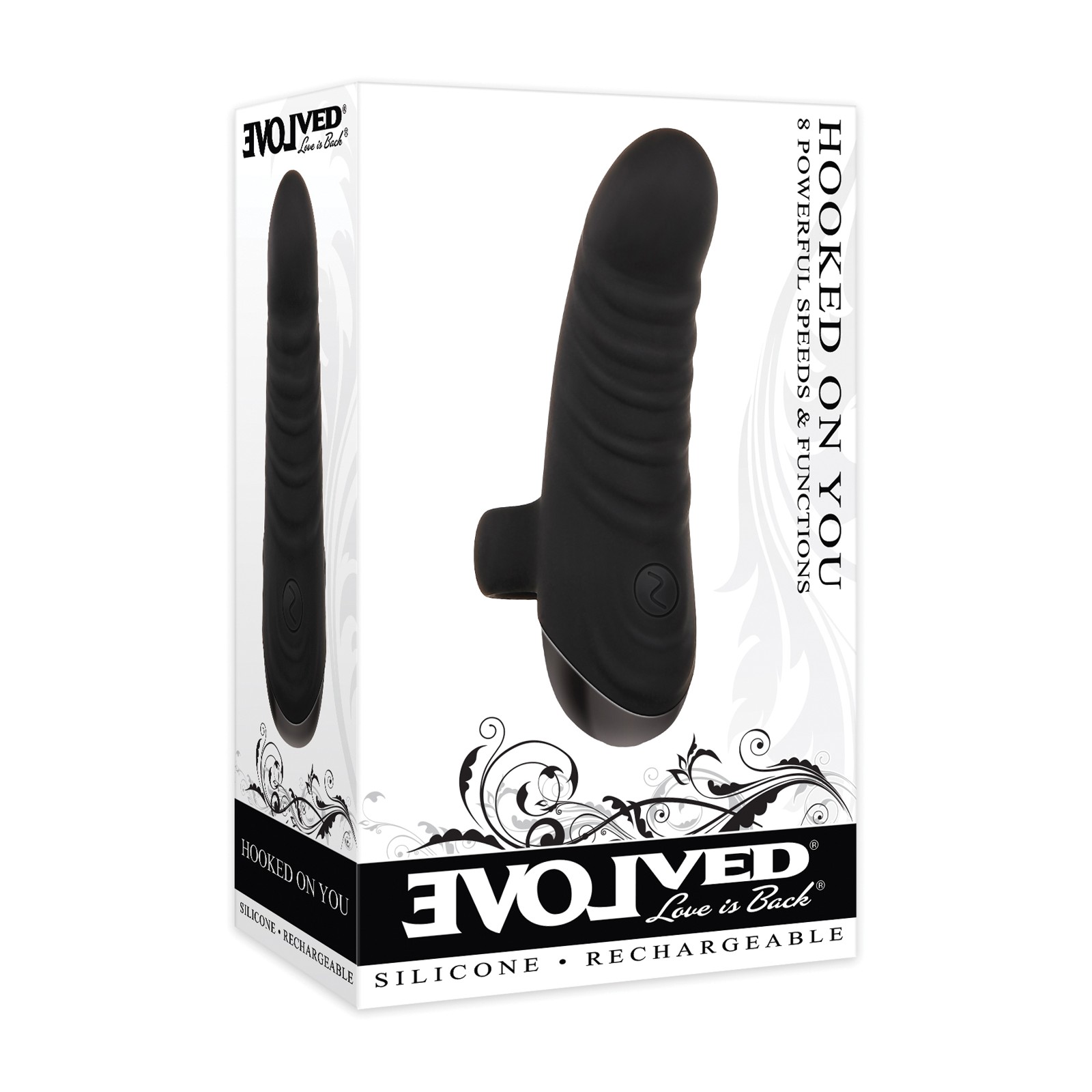 Evolved Hooked on You Curved Finger Vibrator