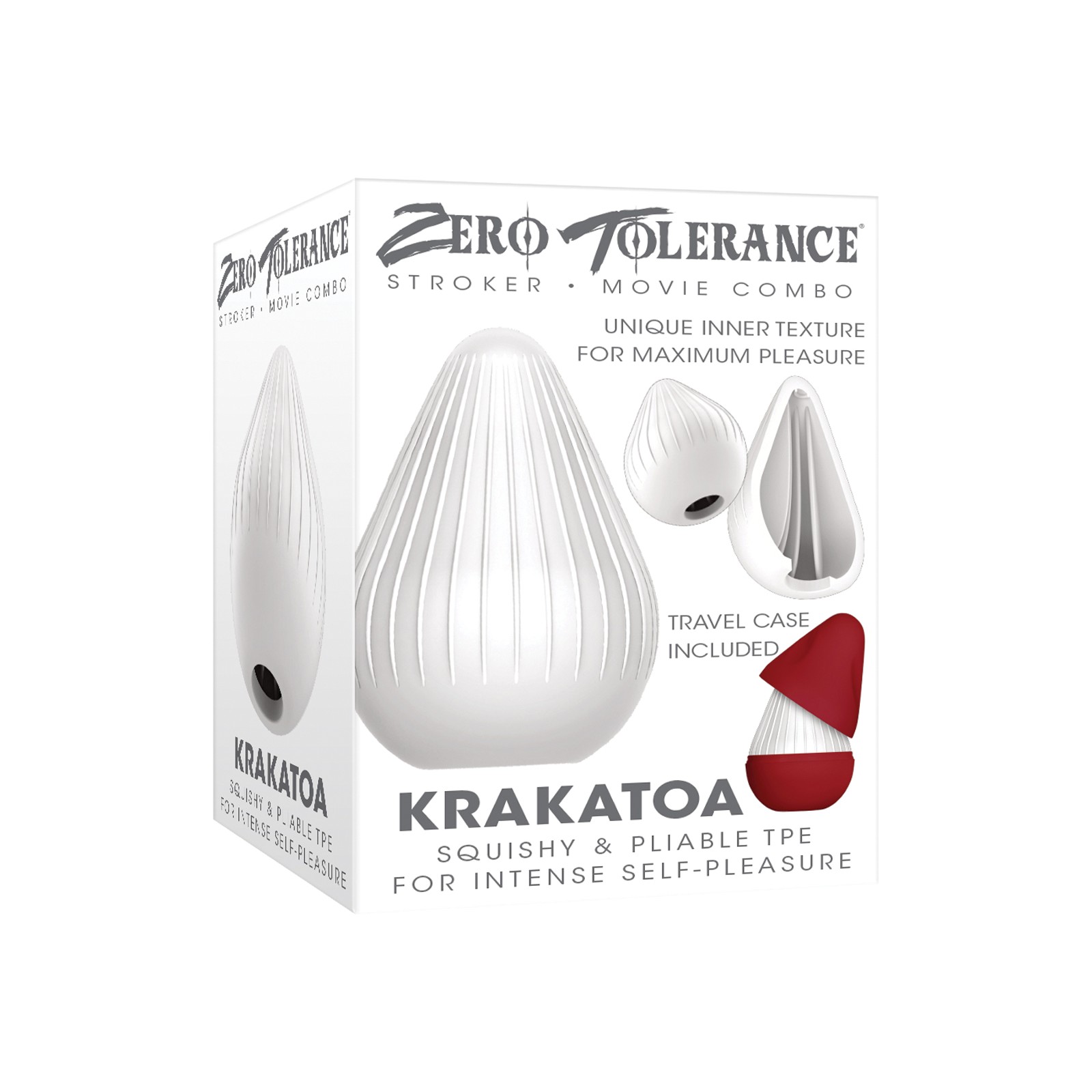 Masturbador Zero Tolerance Krakatoa - Blanco