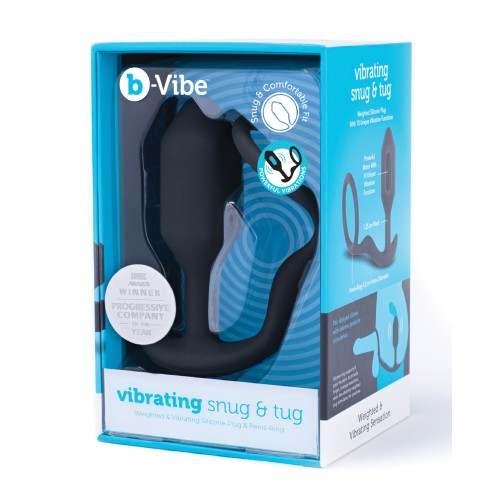 b-Vibe Anillo Vibrante Snug Tug Mediano Negro