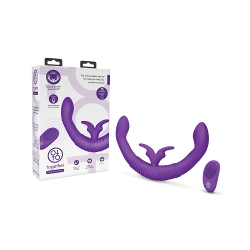 Vibrador de Intimidad Femenino Together con Control Remoto - Púrpura Juguete para Parejas