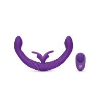 Together Female Intimacy Vibe with Remote - Purple Couples Toy